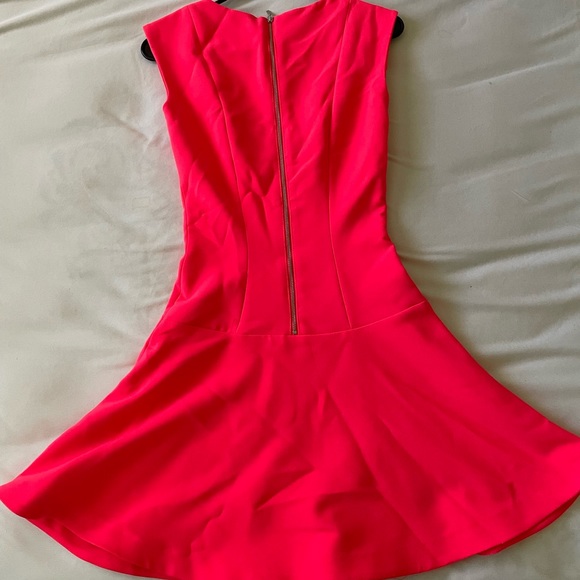 H&M Dresses Hm Neo Pink Flare Mini Dress Poshmark